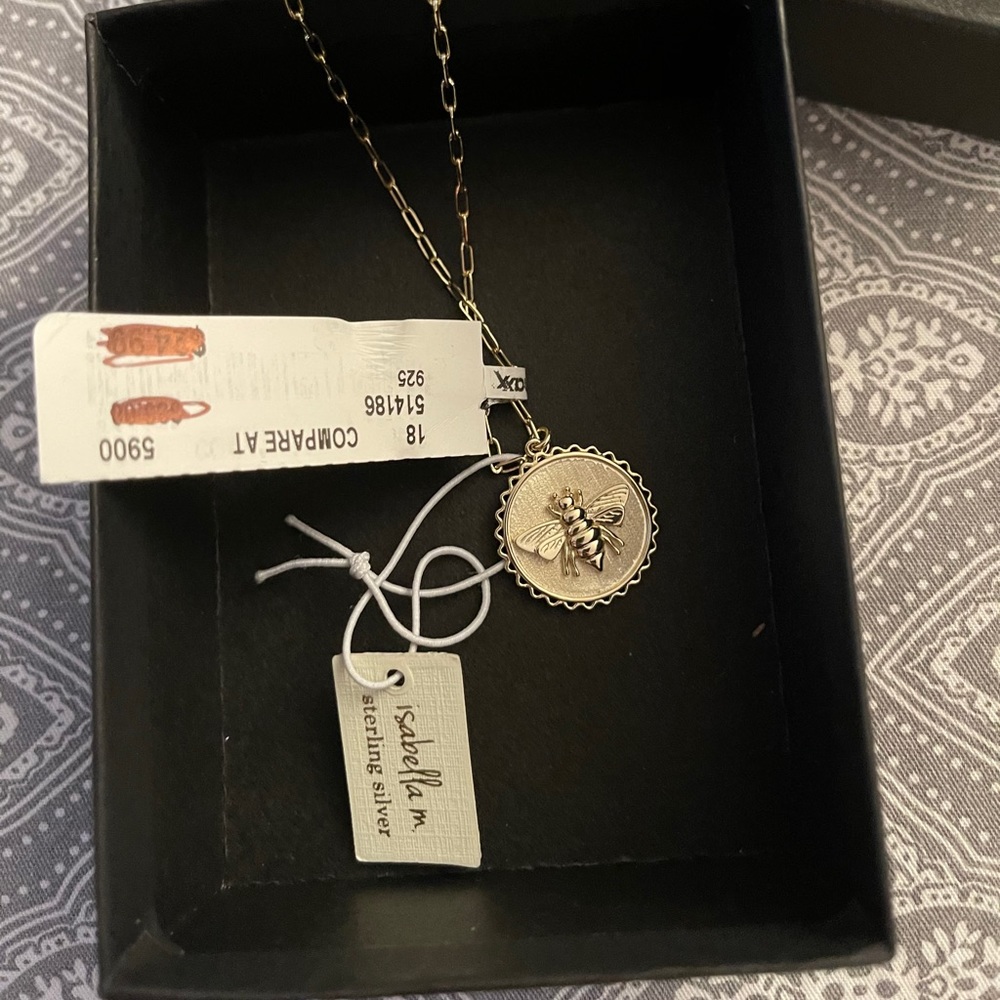 Gold plated Bee necklace